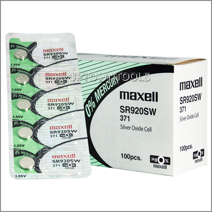 4 Batterie Orologio Maxell 371 1,55 V SR920SW SR69 AG6 LR921 - Foto 3