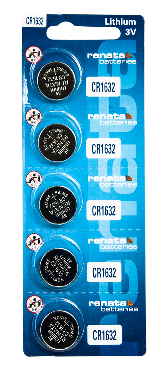 RENATA Cr1632n 3V Lithium Batteries - (5pcs) – uptowntools