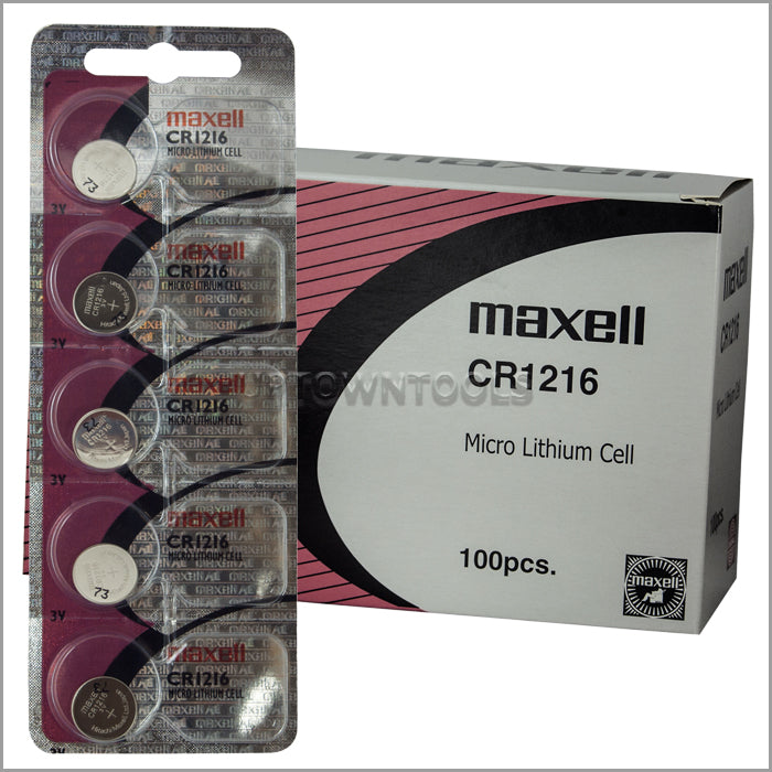 Maxell Battery / Maxell CR1216 3V Lithium Coin Cell Battery – uptowntools