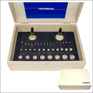 Master bezel punch set, supplied with 36 punches from 1.5 - 20mm