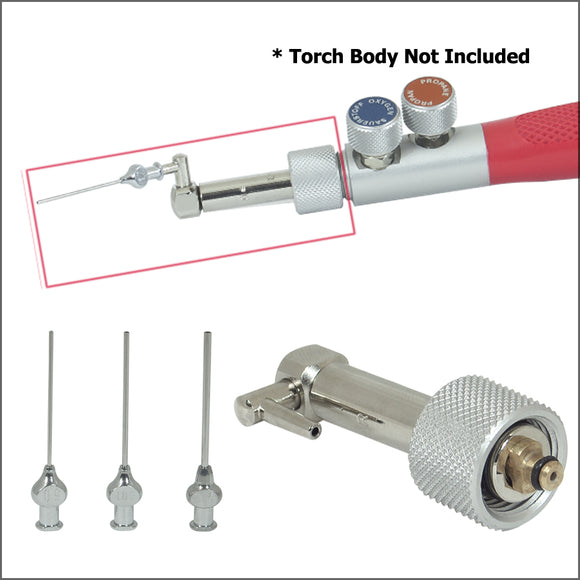 micro-head with 3 needle nozzles for swiss torch body