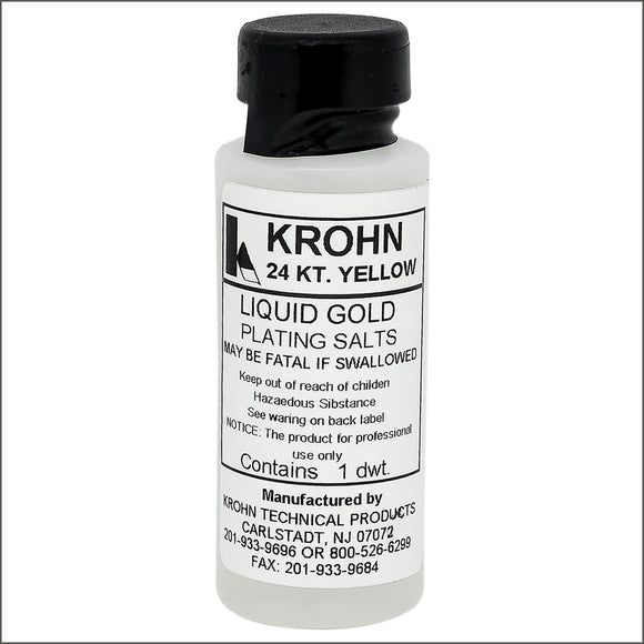 krohn 24kt yellow Liquid gold Plating salts