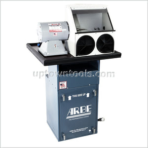 ARBE Polishing System w/ 1/2 hp Dust Collector, 3/4 H.P. Single  Spindle  Motor & Enclosed Hood