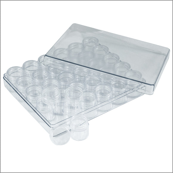 PLASTIC clear storage box - 30 in 1