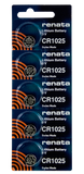 RENATA Battery Cr1025  3V Lithium Pack of (10 PCS)