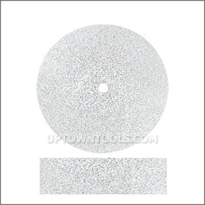 DEDECO UNIVERSAL SILICONE RUBBER WHEELS  WHITE - COARSE (7/8" x 1/4")