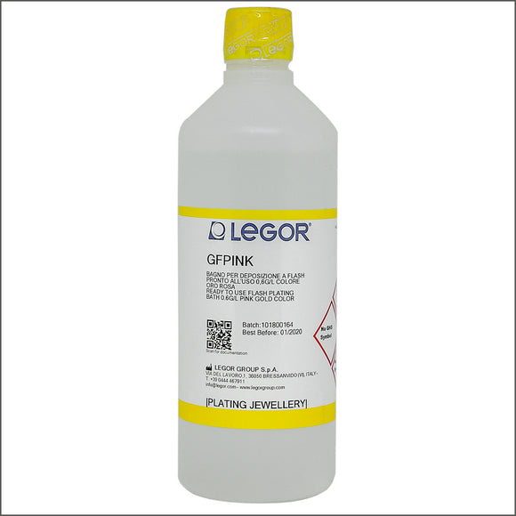 LEGOR GFPINK PINK GOLD FLASH SOLUTION FOR BATH PLATING 0.6 G/L (READY-TO-USE)