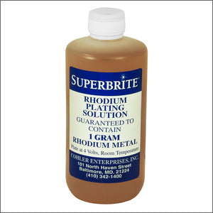 RHODIUM PLATING BATH - 1 GRAM SOLUTION / COHLER – uptowntools