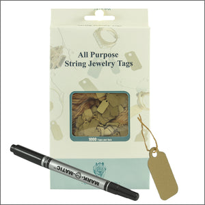 String jewelry Tags