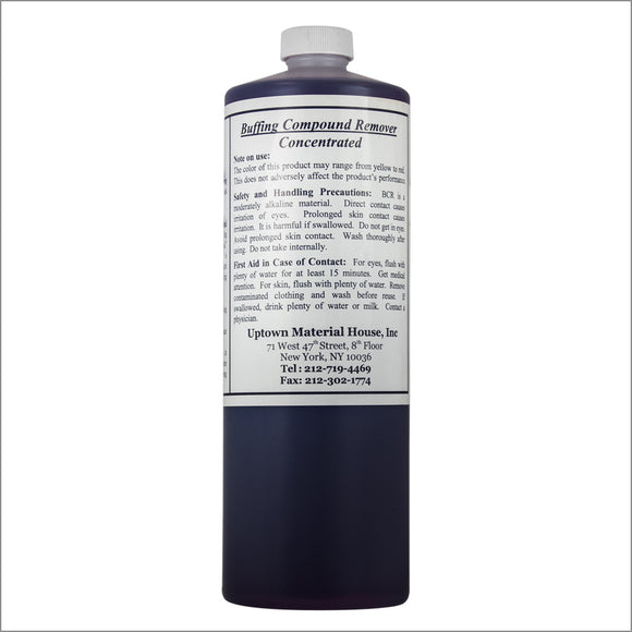 Buffing compound remover